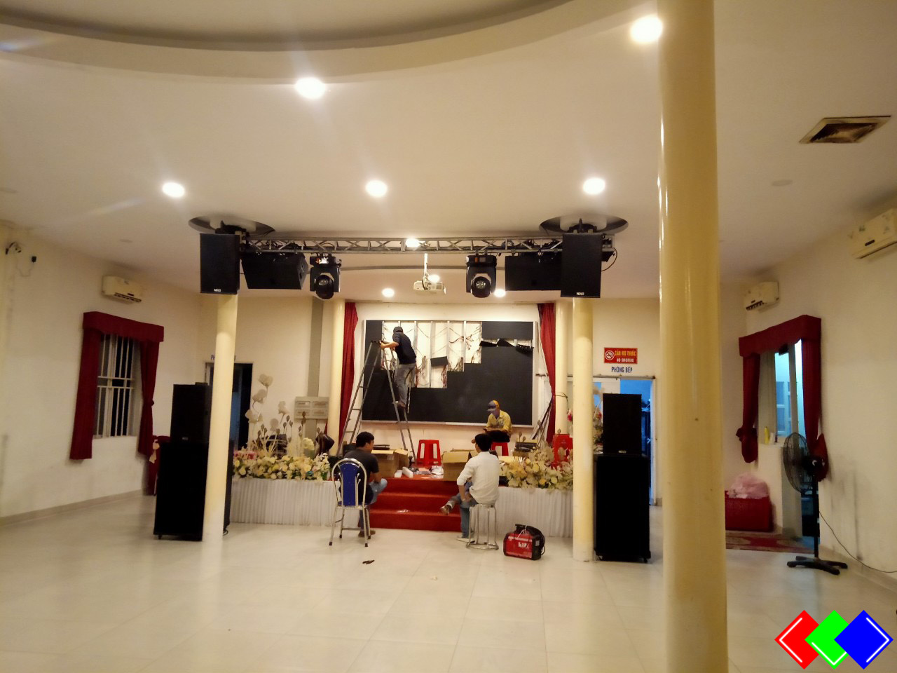 Màn Hình LED P4 Indoor Cho Nhà Hàng Hoàng Trang Wedding - Biên Hòa - Đồng Nai.