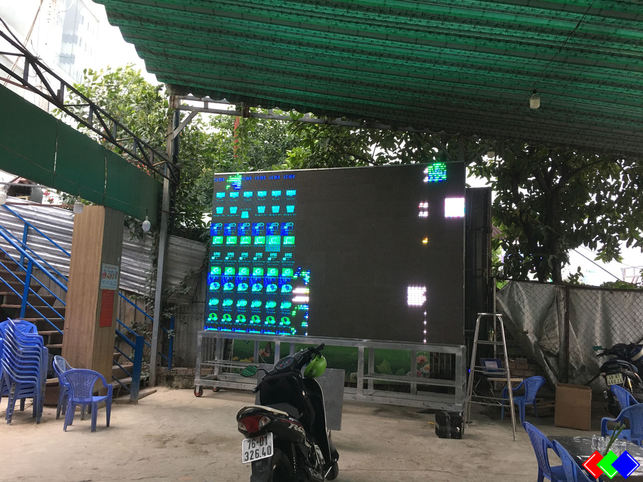 Màn Hình LED P6 Đã Qua Sử Dụng Cho Quán Đất Ốc - 65 Nguyễn Văn Linh - Quận 7.