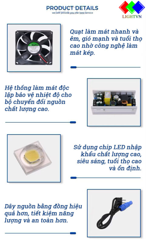 Cấu tạo đèn led matrix sân khấu