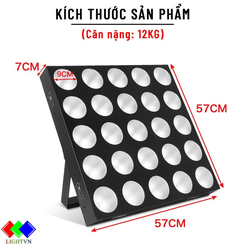 Kích thước đèn matrix 5x5