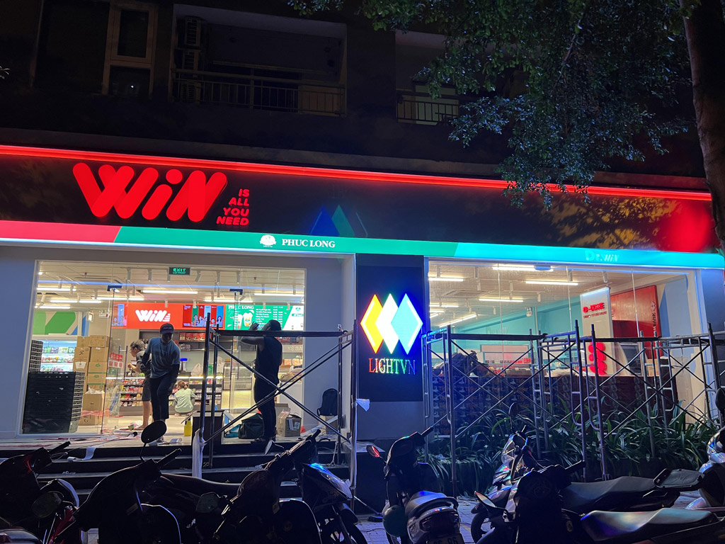 Màn hình led cao cấp cho siêu thị winmart.