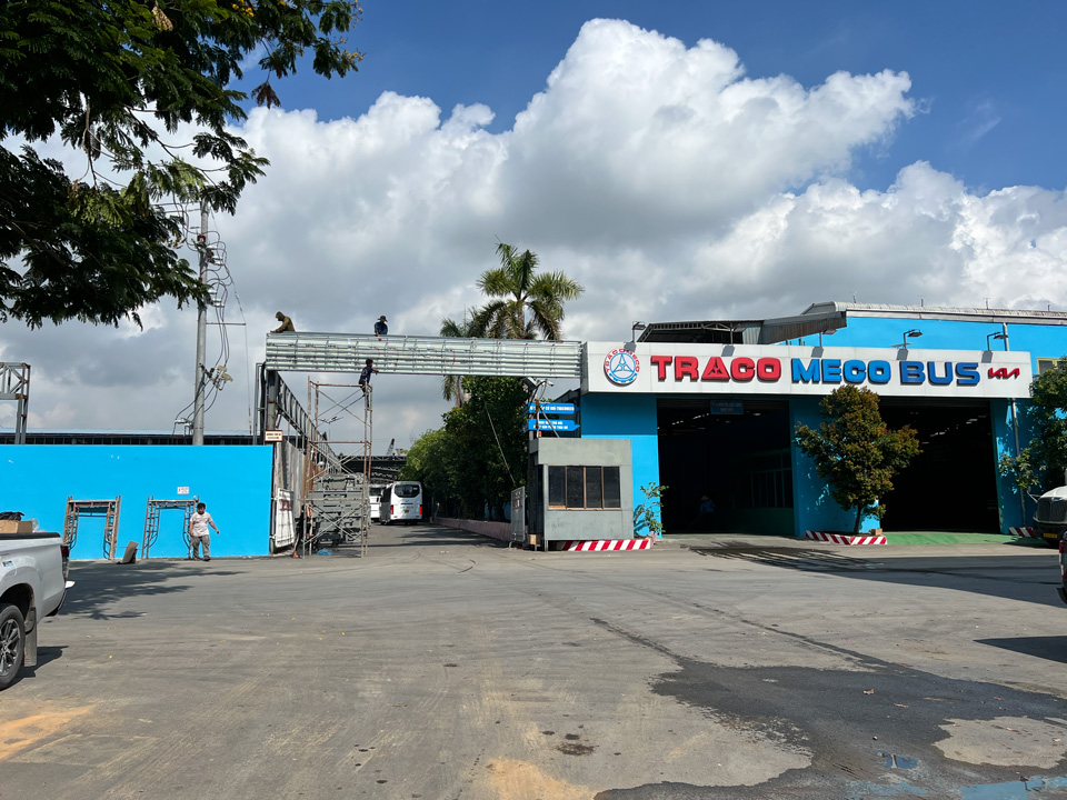 Màn hình LED ngoài trời cho tập đoàn TRACOMECO 4 Khung xương cho màn hình LED