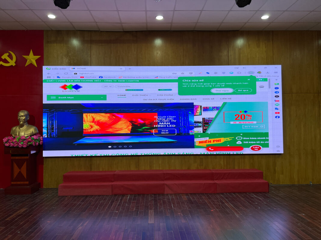Màn hình LED P3 hội trường