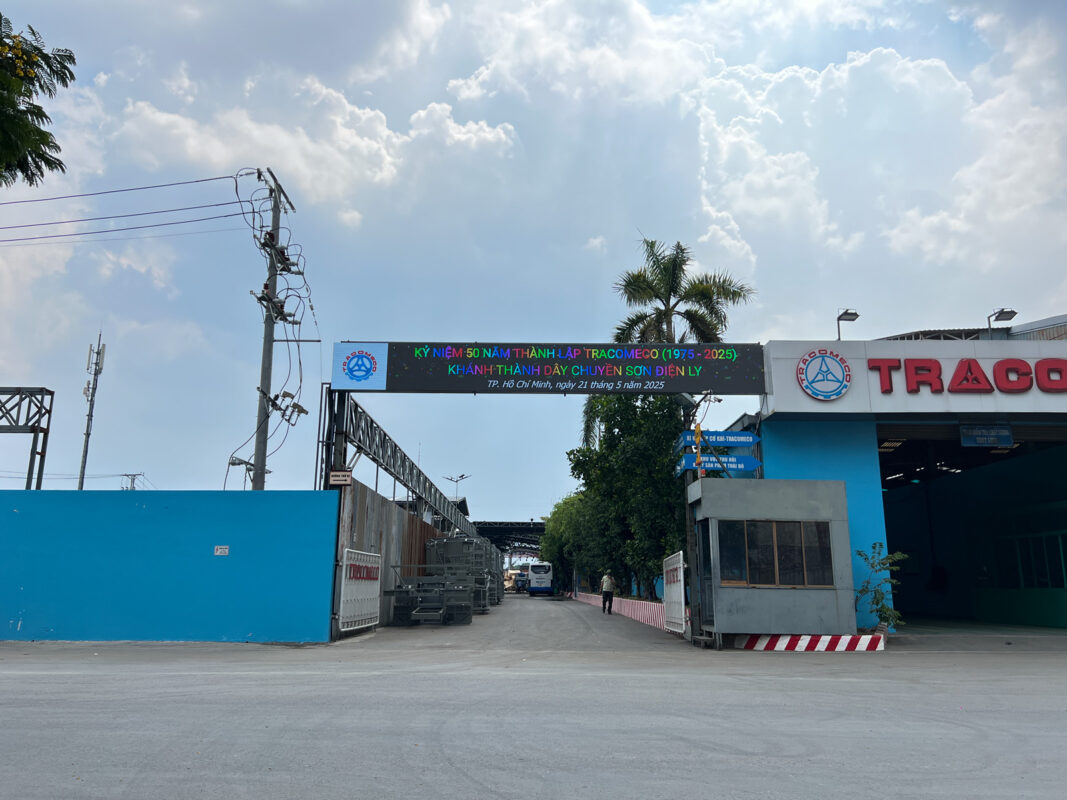 Màn hình LED ngoài trời cho tập đoàn TRACOMECO 14 Màn hình LED chạy chữ