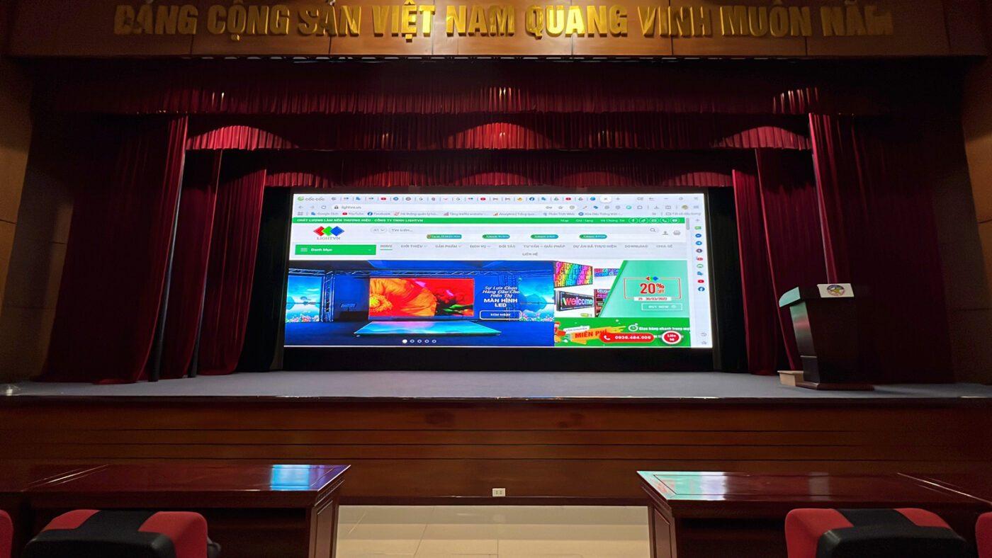 Màn hình LED hội nghị.